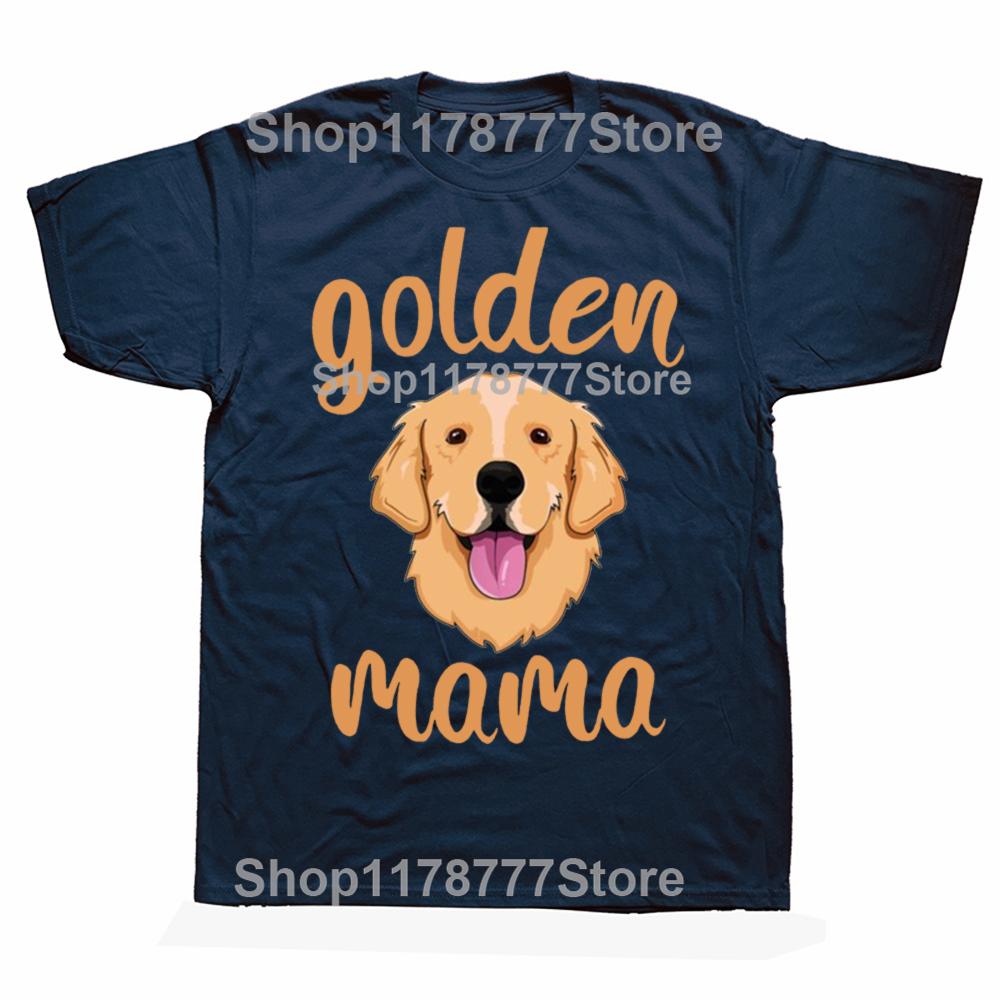 Funny Golden Retriever Mom T Shirts Graphic Cotton Streetwear Short Sleeve Dog Dad Owner Pet Birthday Gifts Tshirt Men
