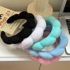 Spa Headband For Women Sponge Headband Face Washing Cute Cloud Thick Hairband For Shower Makeup Skincare