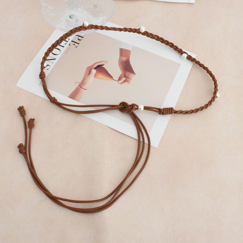 Bohemian Vintage Beaded Waist Belt For Women With Tie Closure For Casual Wear
