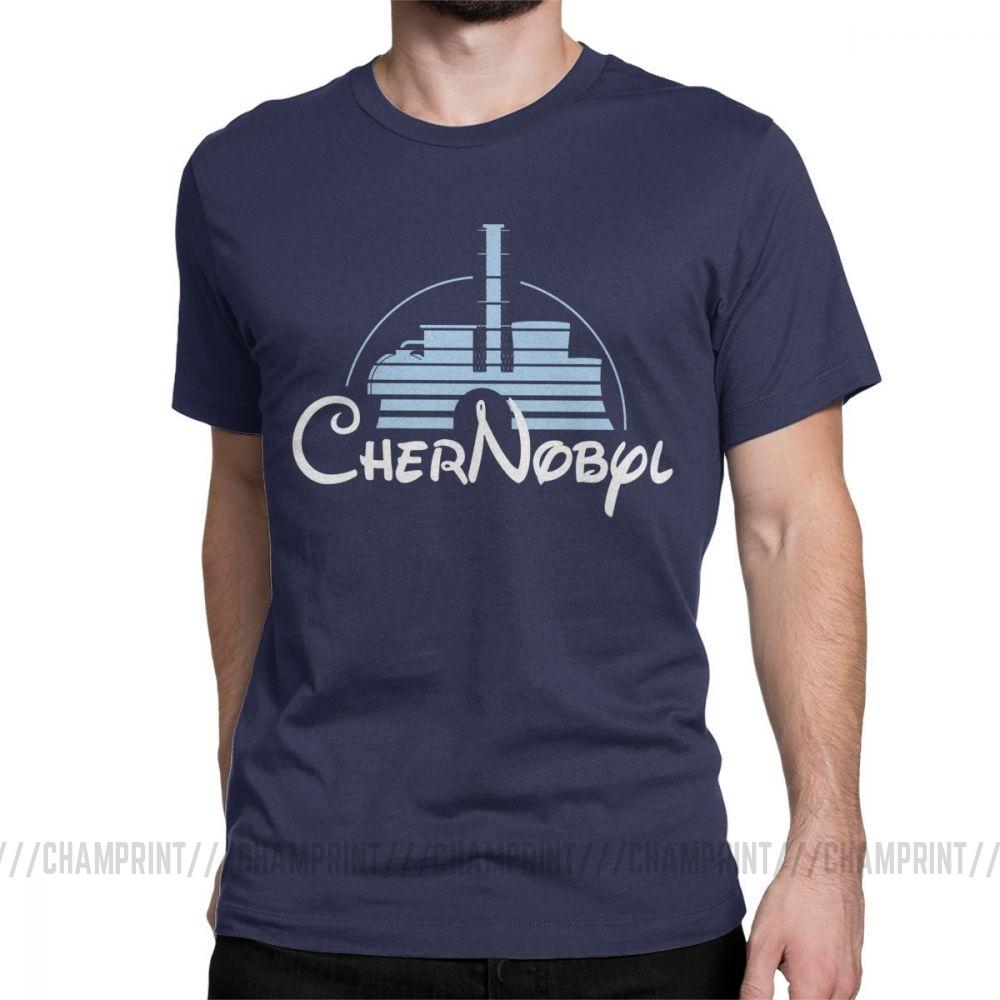 Mens Nuclear Disaster Chernobyl Geek Ukraine Radiation Vintage T Shirt Pure Cotton Tops Novelty Tee Shirt Plus Size TShirts