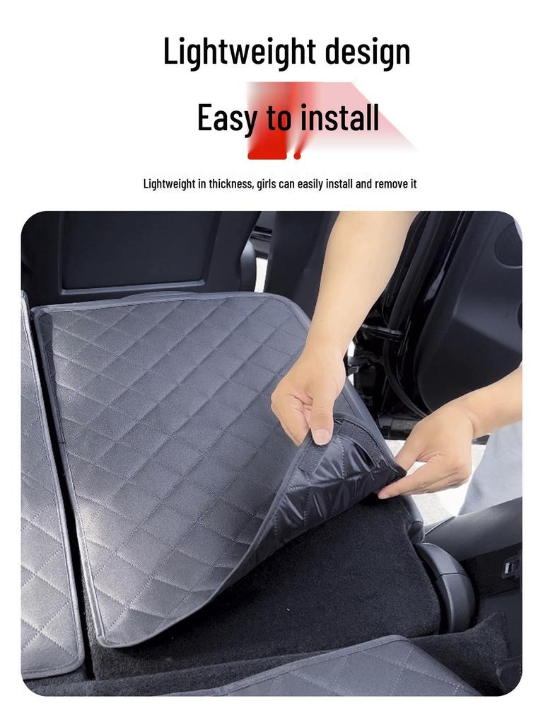 Seth Waterproof Trunk Mat for Tesla Model Y - Dirt-Resistant Black Oxford Cloth