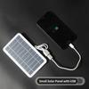 5V kleines Solarpanel mit USB DIY monokristalline Silizium-Solarzelle wasserdicht Camping tragbar