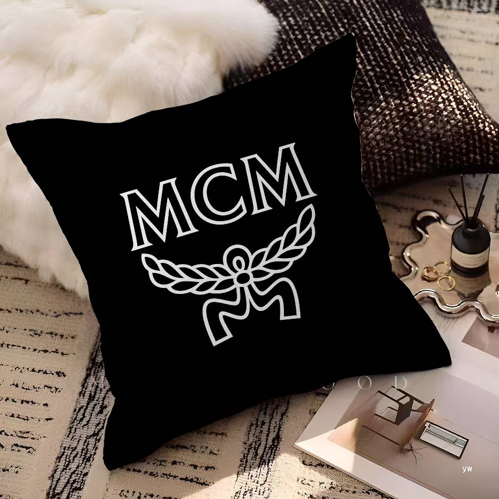 

Модные Наволочки с Логотипом M-MCMS Домашнее Постельное Белье Декоративная Наволочка Свадебная Супер Мягкая Наволочка 12x12Inch