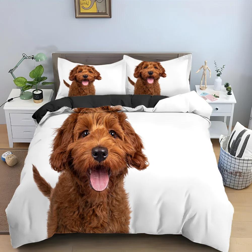 

Halloween Dog Pumpkin King Queen Duvet Cover Lovely Pet Puppy Bedding Set Animal Quilt Cover 2/3Pcs Polyester Comforter Cover 70x133cm 2pcs