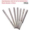 Power Tool-7Pcs 0.8-2.5mm Diameter Lapidary Diamond Coated Solid Bits Gems Drilling Needle
