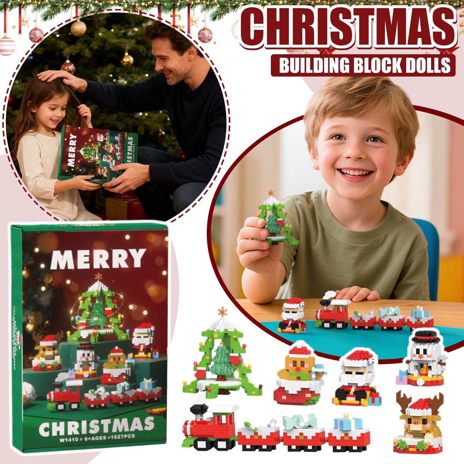 

Building Block Gifts, A Six-in-one Building Block Set, Christmas Decoration Ornaments, Fun, Building Block Display Items One Size