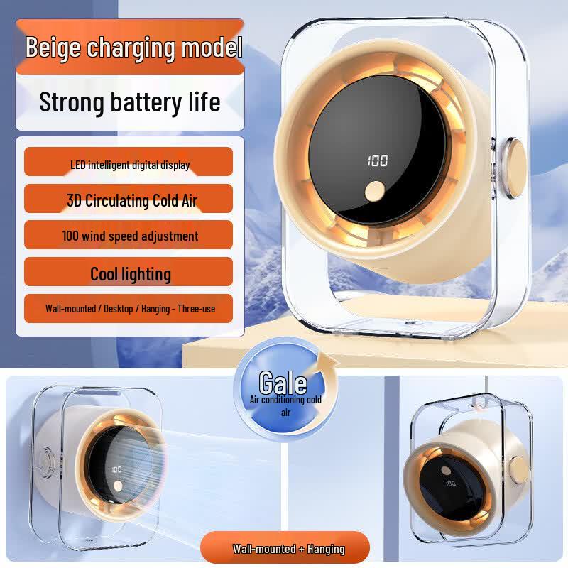 ZISIZ Rechargeable Portable Air Circulator Fan