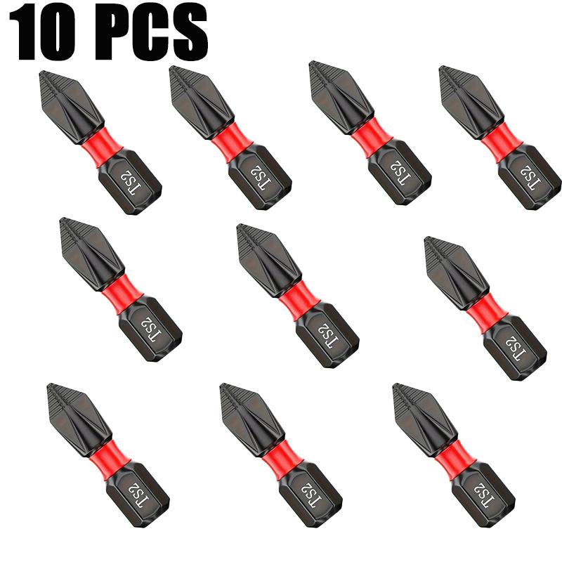 25mm Tungsten Steel Strong Magnetic Electric Screwdriver Anti Slip Electric Screwdriver Set with Hexagonal Handle Hand Drill