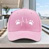 Adjustable Baseball Cap with Pet Heartbeat Pattern  Lightweight Unisex Hat for Outdoor Weddings Parties