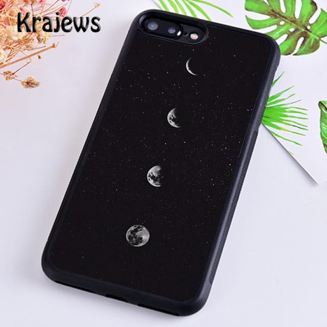 Krajews Moonlight Moon Phases Phone Case Cover For iPhone 16 15 SE2020 14 6 7 8 Plus 11 12 13 Pro Max Plus Coque Shell Fundas