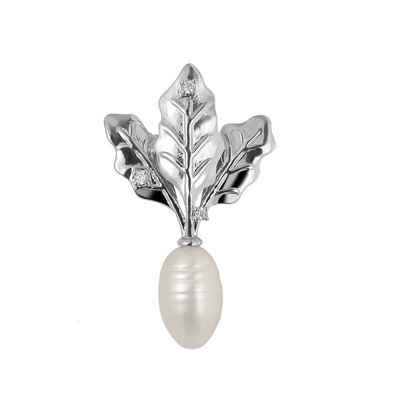 Korean Style Zircon  Pearl Brooch Corsage for Coats