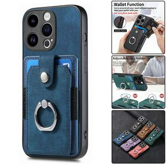 Universal Google Pixel 10 Pro Leather Flip Case with Card Slot & RFID Protection