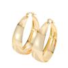 Simple and Elegant Smooth Surface C-shaped Earrings, Retro and Niche Geometric Stud Earrings