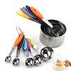 5/10pcs Stainless Steel Measuring Cup Portable Measruing Spoon For Baking Cooking Roasted Tea Coffee Household Kitchen Tools