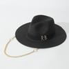 Summer Straw Fedora with Ribbon Decoration, Elegant Women's Travel Beach Sun Hat, Party Dress Chapeau Femme