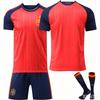 2026 World Cup Spain Football Jersey for Kids and Adults
