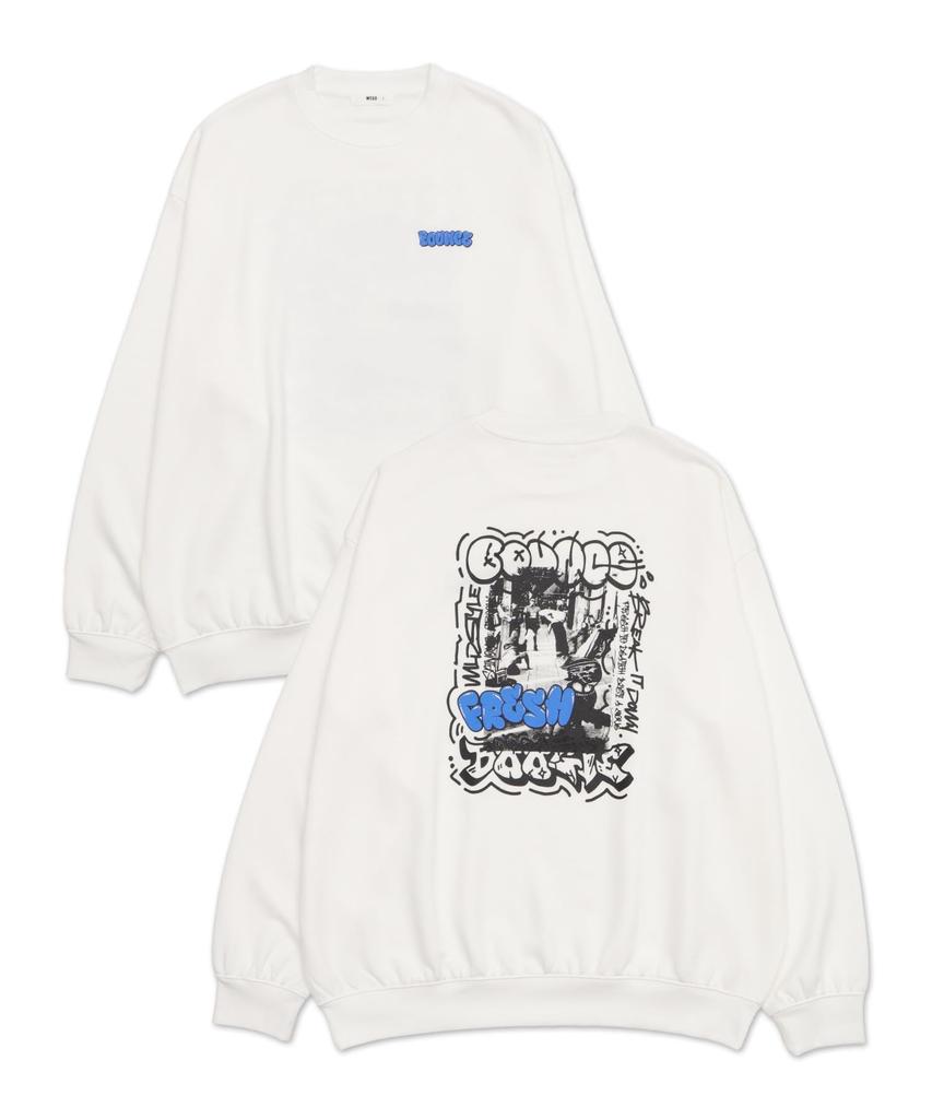 WEGO Graphic Pullover Long Sleeve Sizes Pattern 17 Men's Sweatshirt, Top, S-XL, Fall/Winter, Gift,