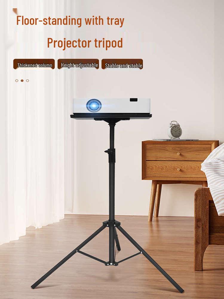 Bedside Floor Projector Stand and Shelf
