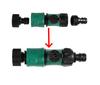 1 Set One-Way-Four-Valve Water Splitter 16mm Nipple Quick Switch Valve Garden Lawn Irrigation Car Washing Multiple-Use Connector