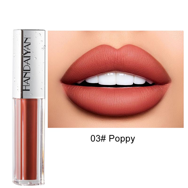 HANDAIYAN 12 Colors Lip Gloss Lce Cream Velvet Matte Lasting Moisturizing Lipstick Lip Glaze