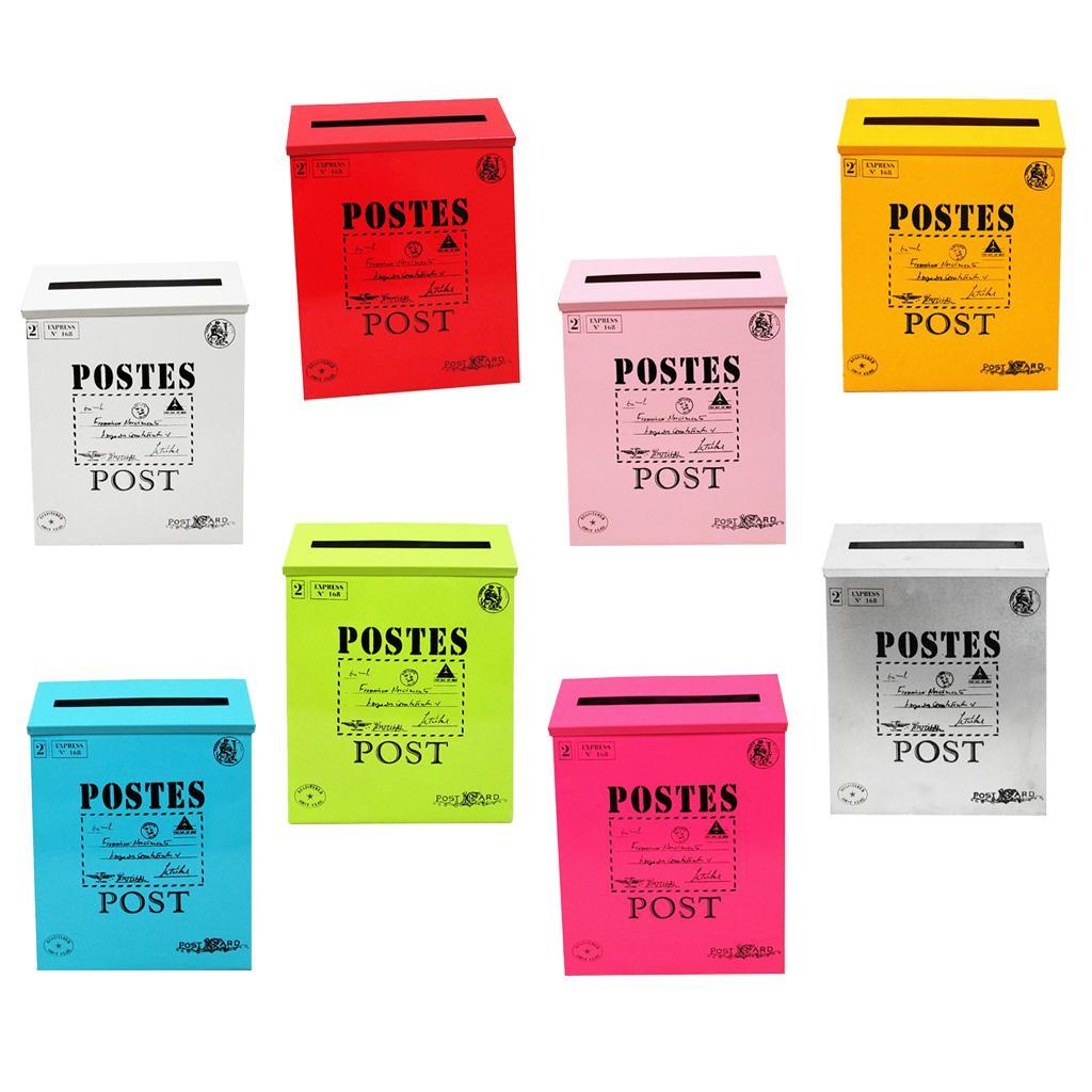 Waterproof Outdoor Metal Post Box Letter Mailbox Wall Mounted - Door Mailbox