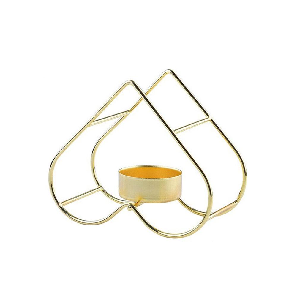 Electroplating Golden Candle Holders Wedding Decoration Accessories Candlesticks For Candelabro Centerpiece Vintage Living Room