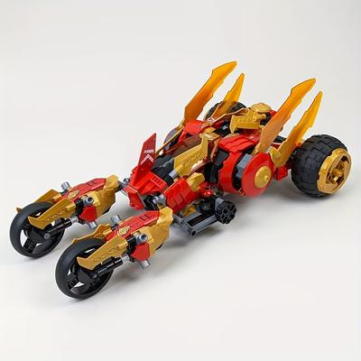 Bricks Toys Golden Dragon Raider Car Model Building Block  Gifts for Christmas Birthday Gift