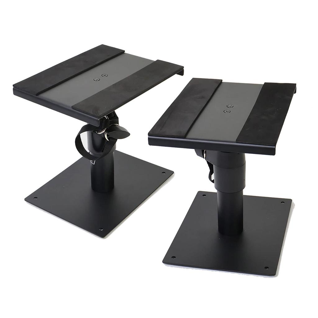Kikutani MOS-35 Speaker Stands, Set of 2, Tabletop, 22 x 17cm, 19-27.5cm Height, 10kg Weight Capacity