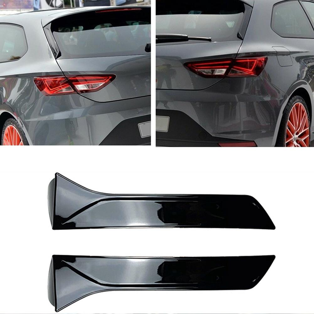 1 Pair Rear Window Spoiler Side Wing Trim Cover for SEAT LEON 2013 2014 2015 2016 2017 2018 2019 2020 2021 Exterior Accessories