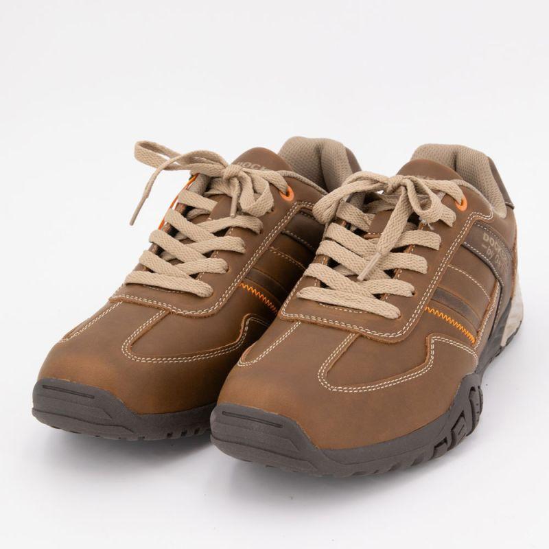 Baskets crazy horse cognac lacets beiges Homme DOCKERS BY GERLI