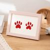 Diy Wooden Baby Pet Paw Print Footprint Handprint Photo Frame No Mess Ink Pad Imprint Kit Memorial  For Newborn And Pet Lover