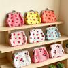 Erdbeer-Kirsch-Muster Kiss-Lock Münzbörse Fruchtmuster Mini-Clutch Ideales Geschenk für weibliche Freunde Familie