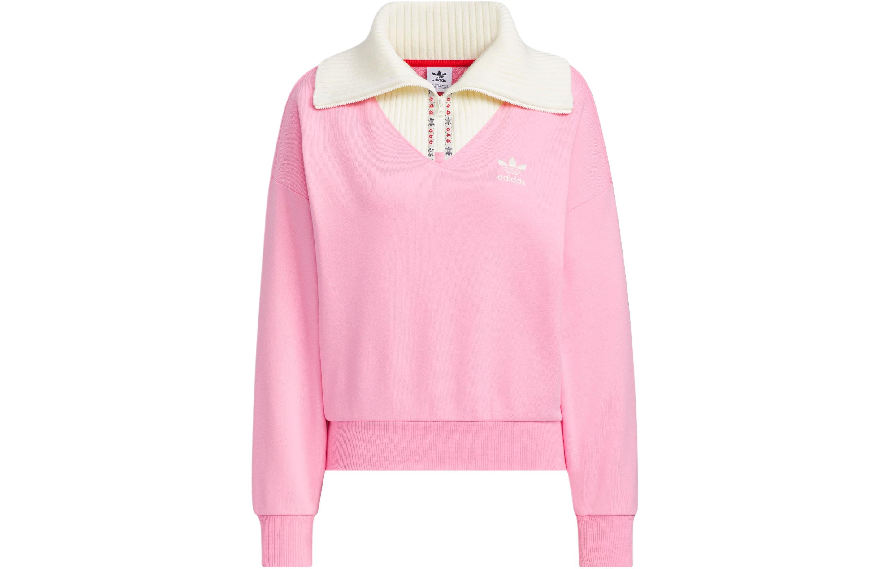 Adidas Originals x FEIFEI RUAN Crewneck Top Sweatshirt Women s Blessing Pink JE1607 XL