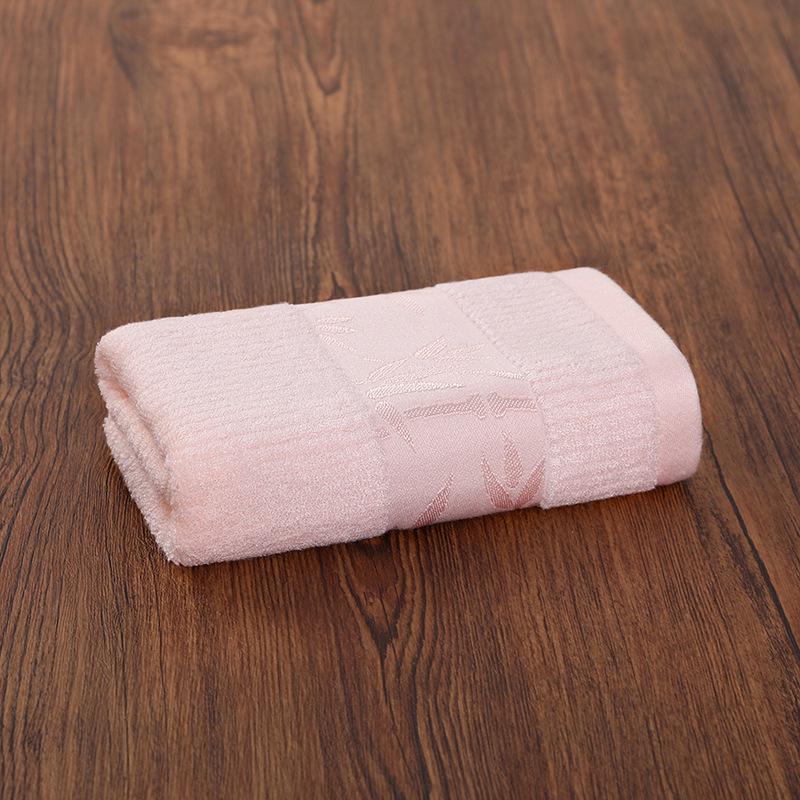 Absorbent Bamboo Fiber Washcloths - Pure Cotton Face & Bath Towels with Embroidered Logo