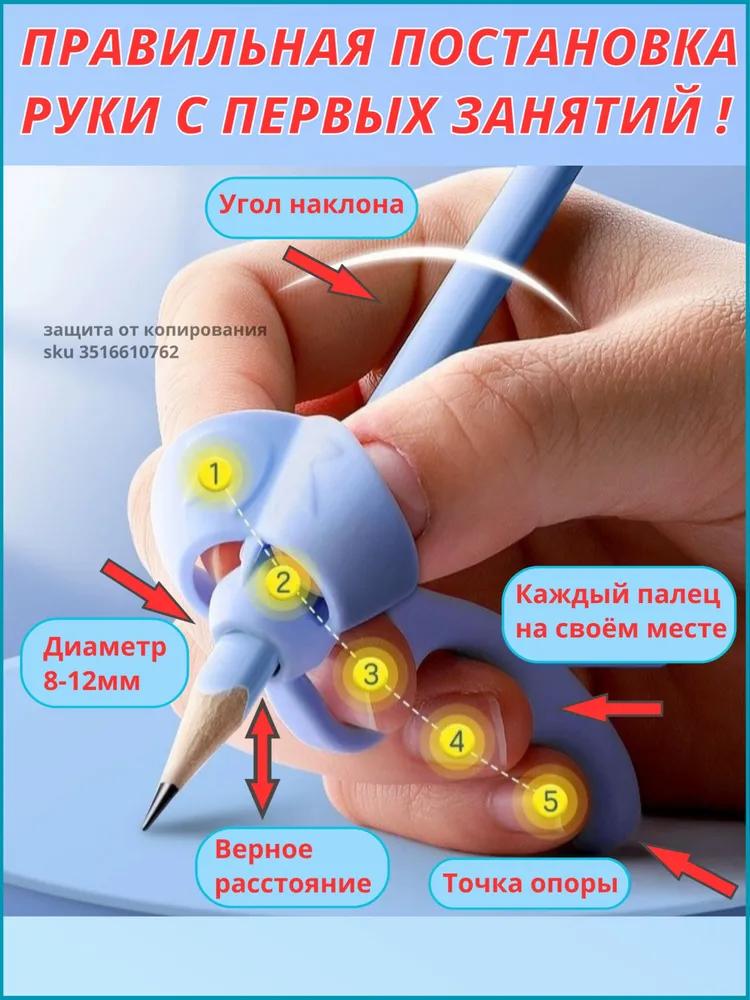 Writing posture trainer, handwriting corrector, pen tip 2pcs blue+green