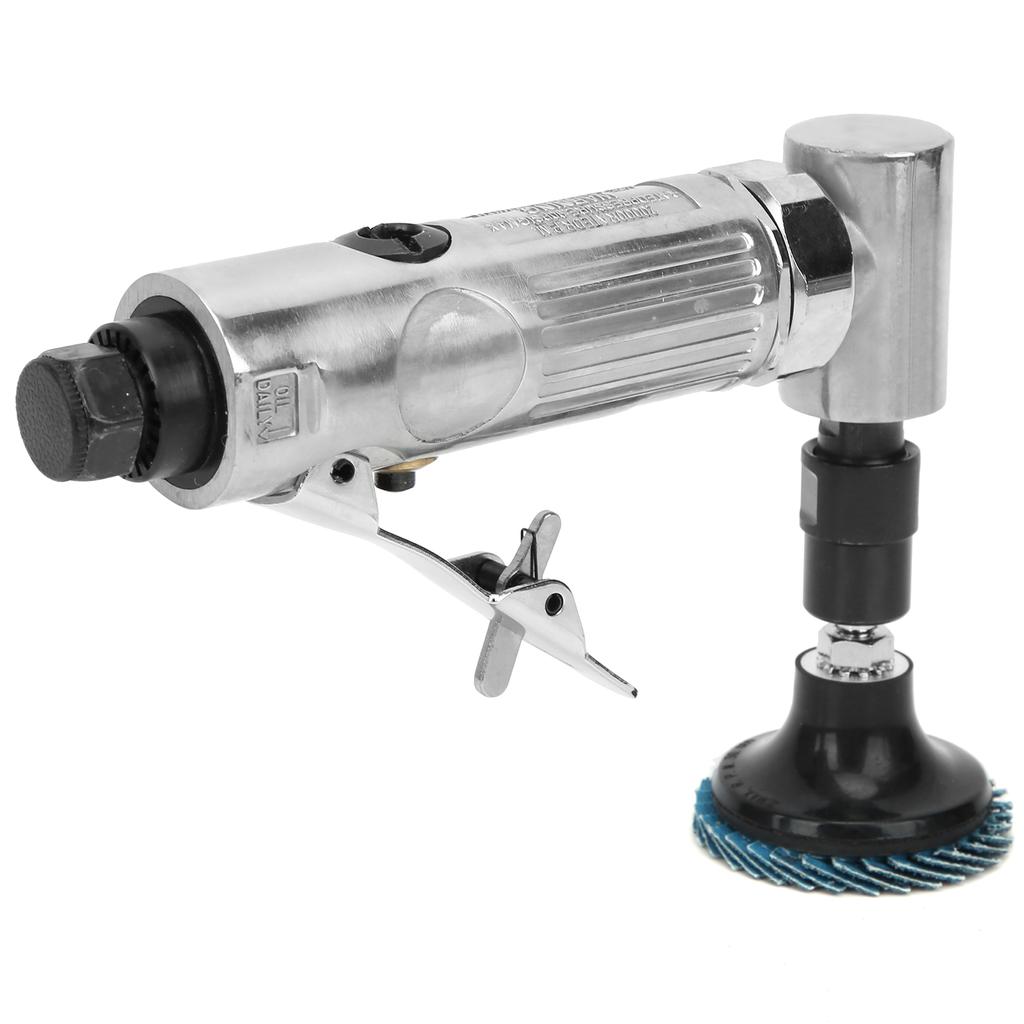 Engraving Machine 90 degrees Bend Angle Pneumatic Grinding Polishing Tool with Emery Disk ‑315BS