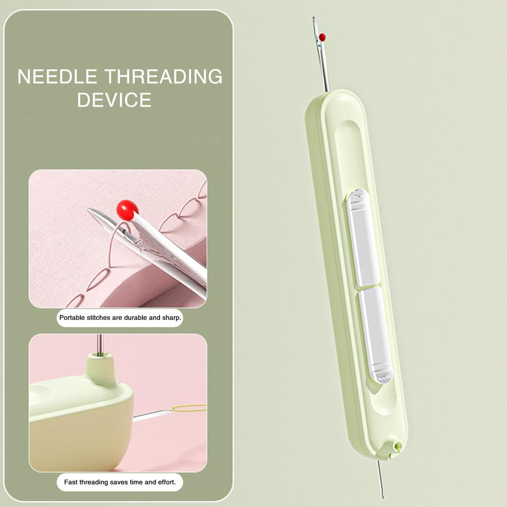 Needle Threader 2 in 1 Elderly threading tools Stretchable Remover Needle Threading Tool for Sewing Knitting Quilting
