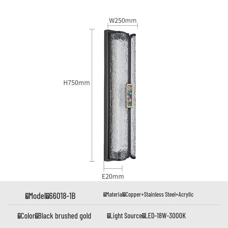 

High-End All Copper Chinese Style Wall Lamp with Marble for Living Room, Bedroom, or Aisle