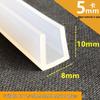 Silicone U-Shaped High-Temperature Waterproof Translucent Sealing and Decorative Strip for Fiberglass Edge Banding and Anti-Collision.