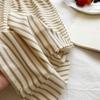 Korean Style Baby Girl Striped Shawl & Wide Leg Pants Set - Breathable, Skin-Friendly, Fashionable