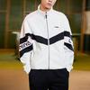 Li Ning Logo Sports Fashion Series Fleece Lined Stand Collar Warm Logo Sports Jacket Unisex Jacket Off-White AWDRE29-1