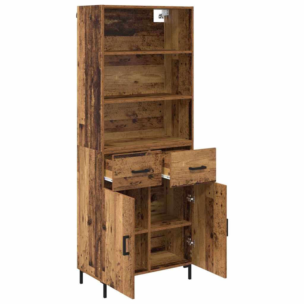 Highboard Reclaimed Wood 69.5 x 34 x 180 cm Particleboard
