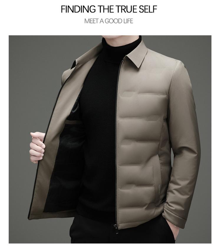 2025 Winter Men's Lightweight 80% Down Fashion Jacket - Trendy Casual Wear for All Ages