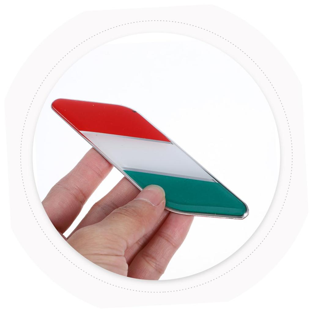DONFAMDS 2 Paare Karosserieaufkleber Italienische Flagge Aufkleber Autoemblem Auto De Italien Aufkleber