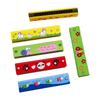 Colorful Wooden Cartoon Flute & Harmonica Wood Music Instrument Toys for Kids Early Educational Musical Toys for Children