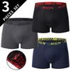 Men's Casual Fashion Boxer Briefs Athletic Underwear Breathable Cotton Trunks for Teens 3-Pack