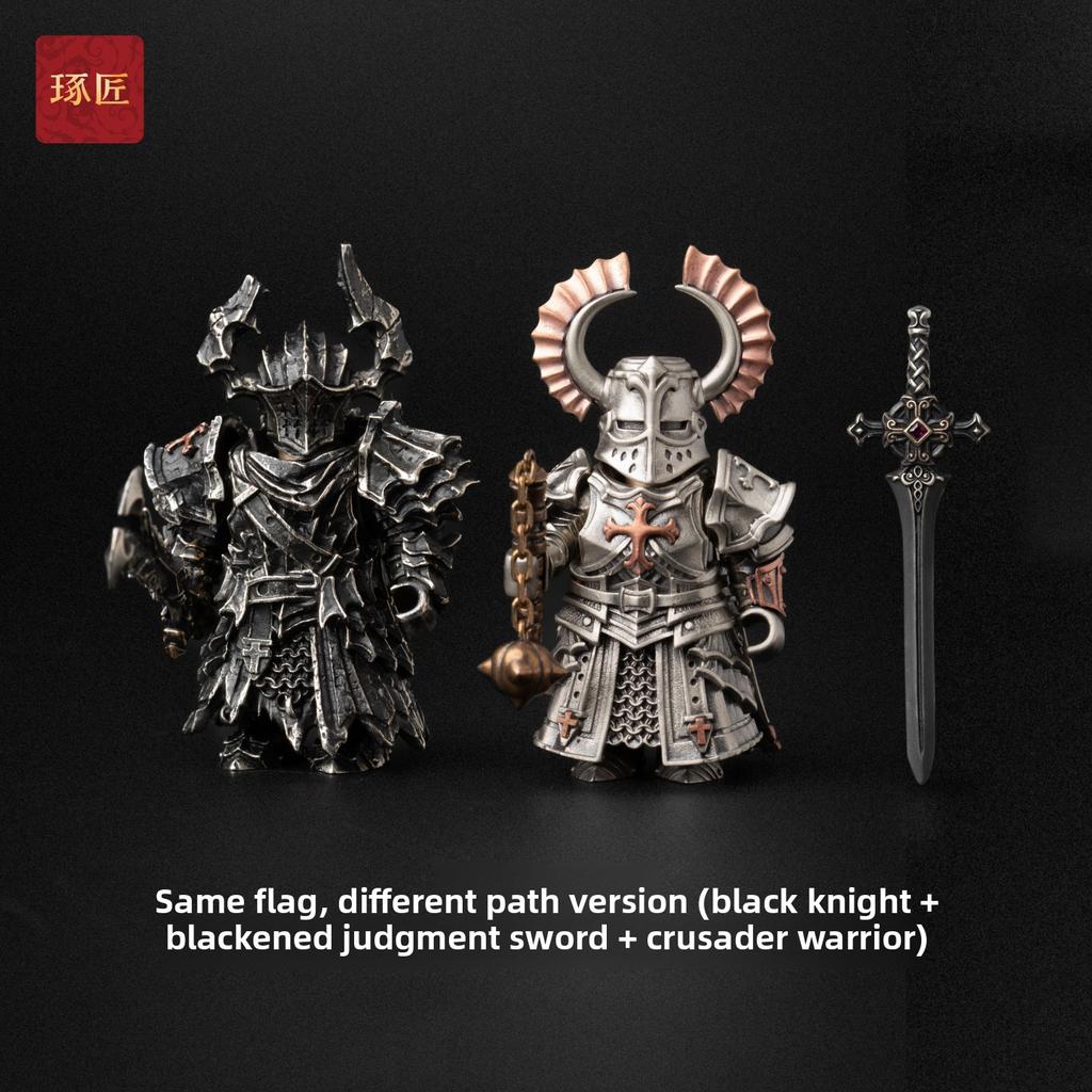 Craftsman Black Knight Ornament Guofeng Original Metal Assembling Model Figure Decompression Toy Magnetic Mecha Figure
