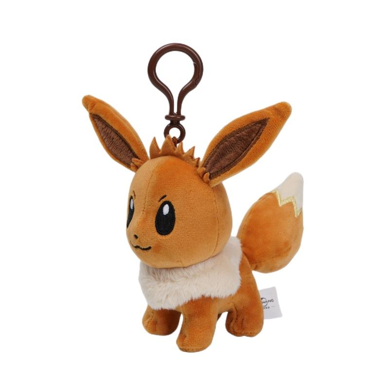 Cute Poke%&mon Stuffed Toy Pikachu Plush Key Ring Psyduck Squirtle Bag Charm Kids Gift Claw Crane Doll Plush Pendant