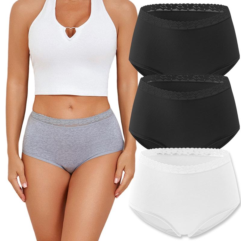 3PCS/Set S-XXL Women Sexy Cotton Panties Underwear Female Underpants Woman Briefs Cotton Pantys Girl Intimates Lingerie