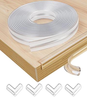 Transparent Corner Corner 2m Furniture Corner Protection 4 Super Strong Easy To Transparent Baby Injury Home Classroom Safety Guards, Cushions, Long,